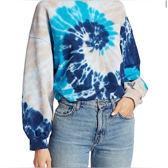 Agolde Tie Dye Balloons Sleeve Sweatshirt size xs - Picture 2 of 5